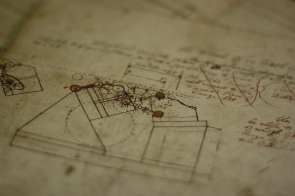 Stanhope's original drawing for his machine