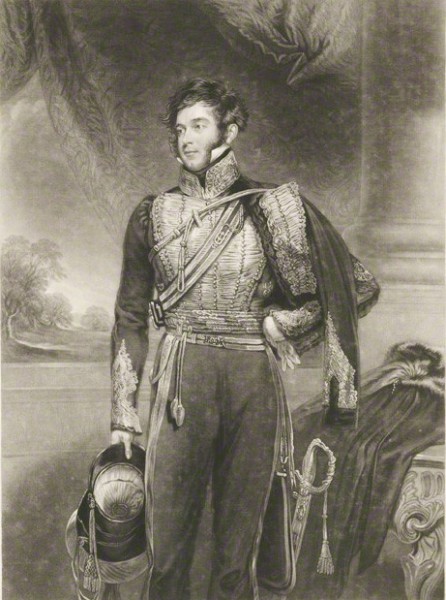 Richard Grenville, 2nd Duke of Buckingham and Chandos by John Porter, after John Jackson mezzotint, published 1841